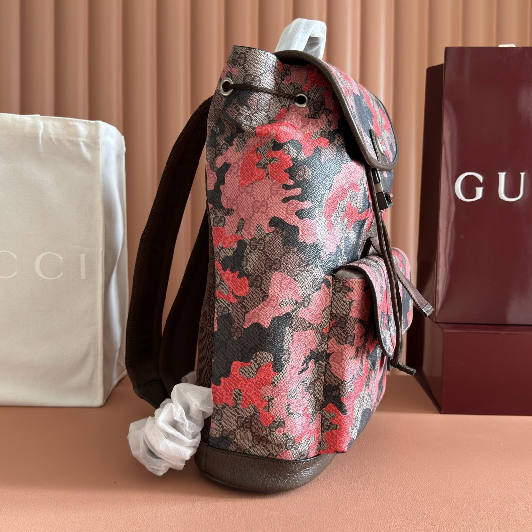 Gucci Backpack Canvas Brown