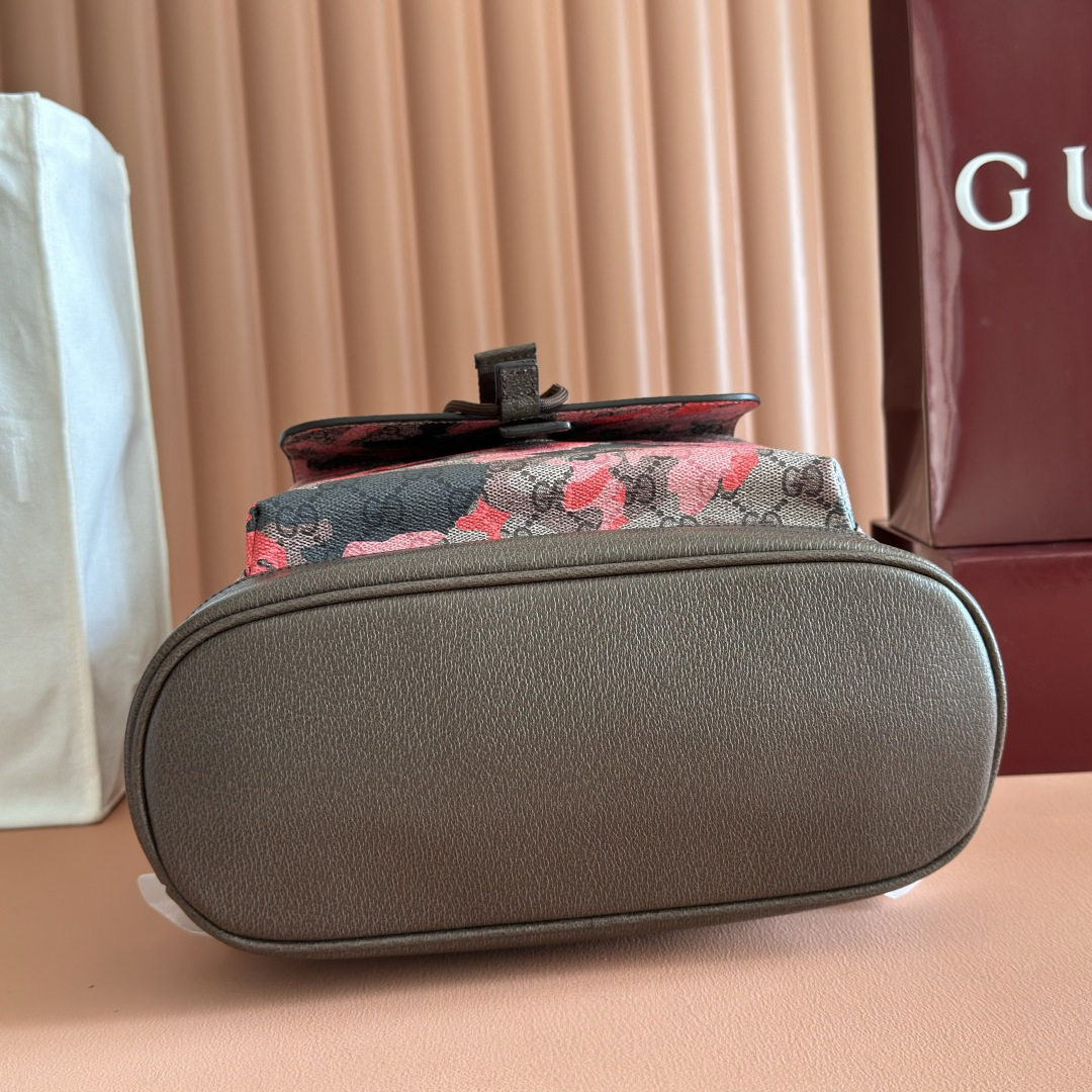 Gucci Backpack Canvas Brown