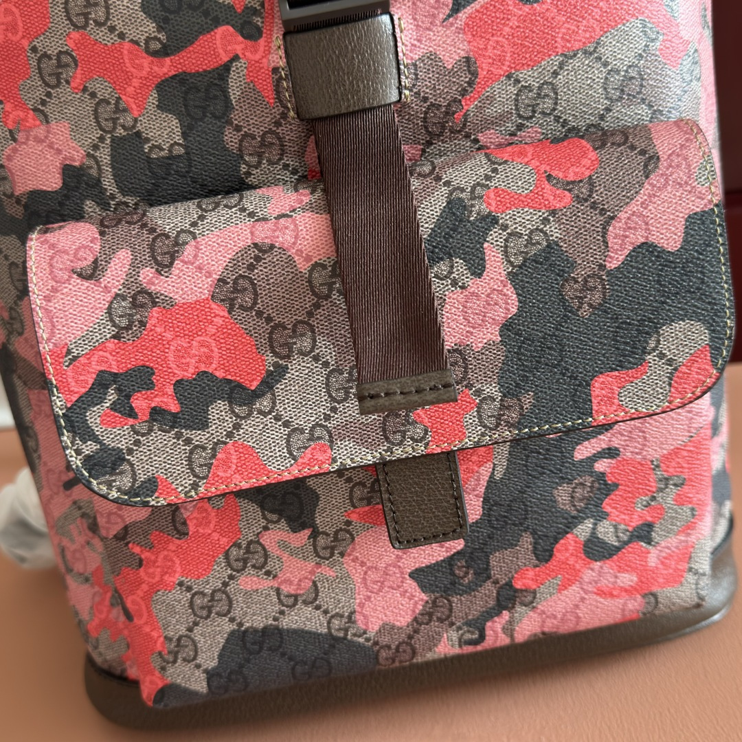 Gucci Backpack Canvas Brown