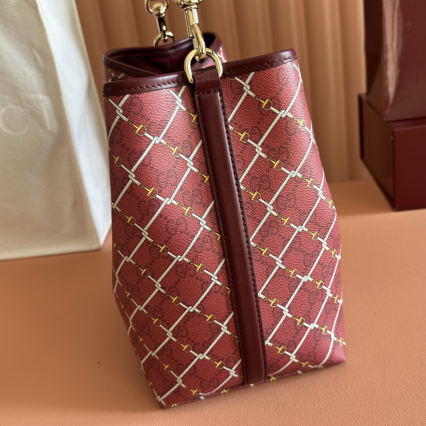 Gucci Bucket Bag Gold M-l