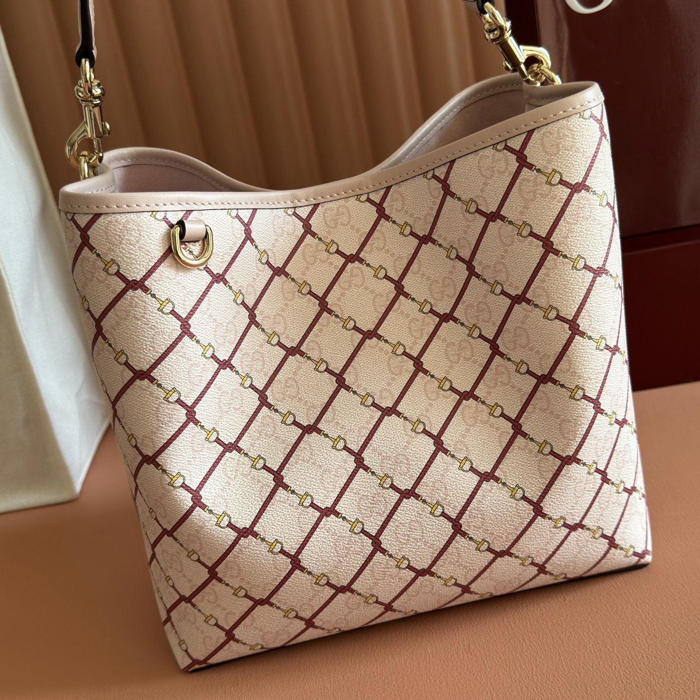 Gucci Bucket Bag Gold M-l