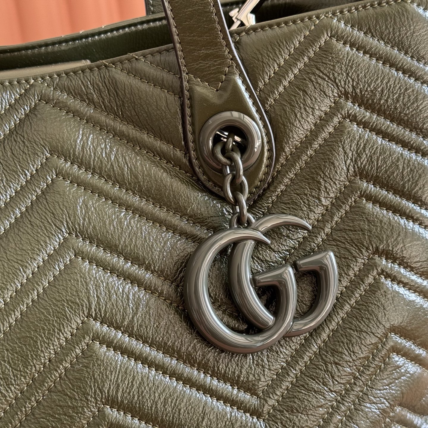 Gucci Tote Bag Cow Leather Black M