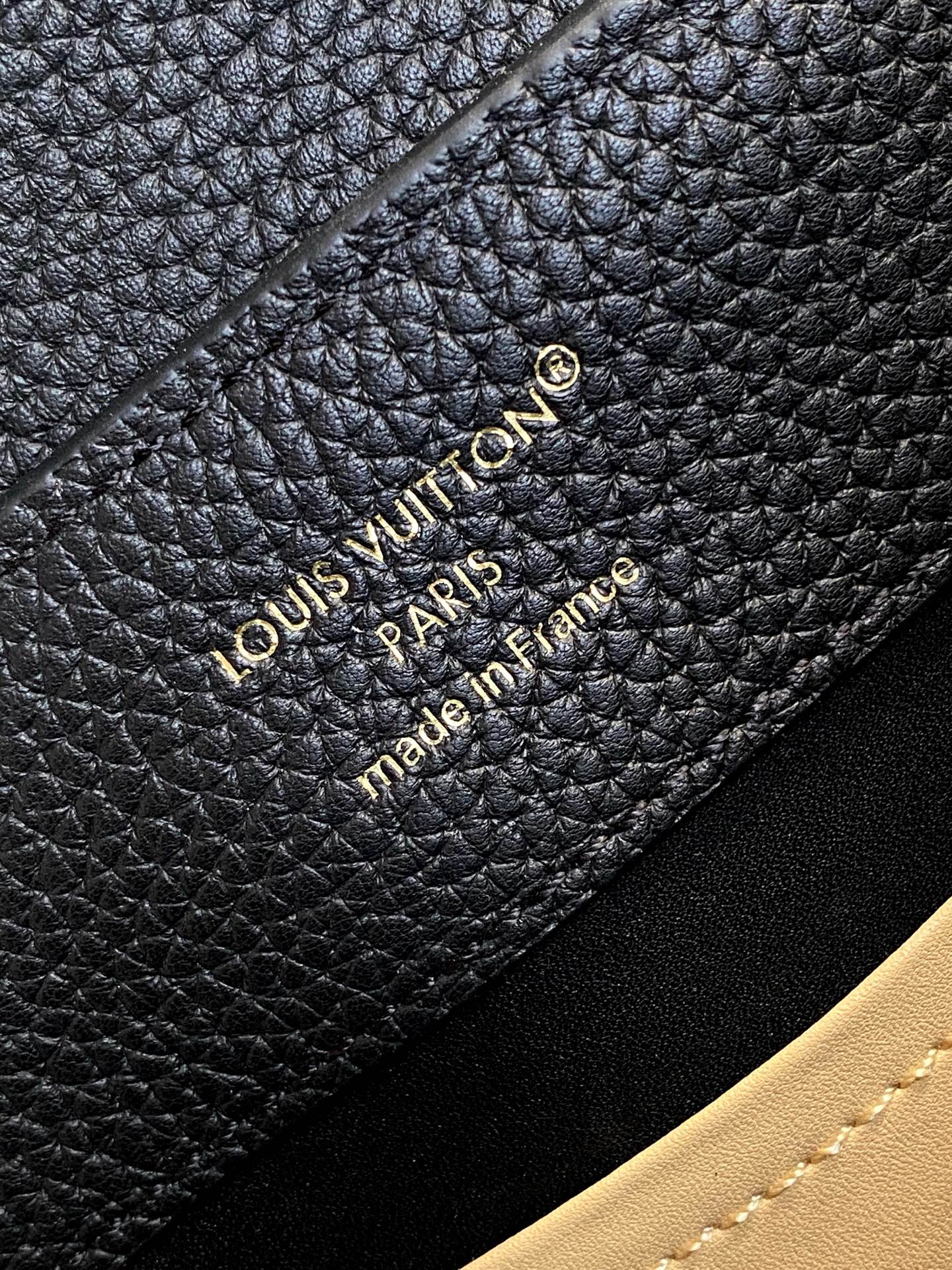 Louis Vuitton Basic Bag Cow Leather Black M-l-s