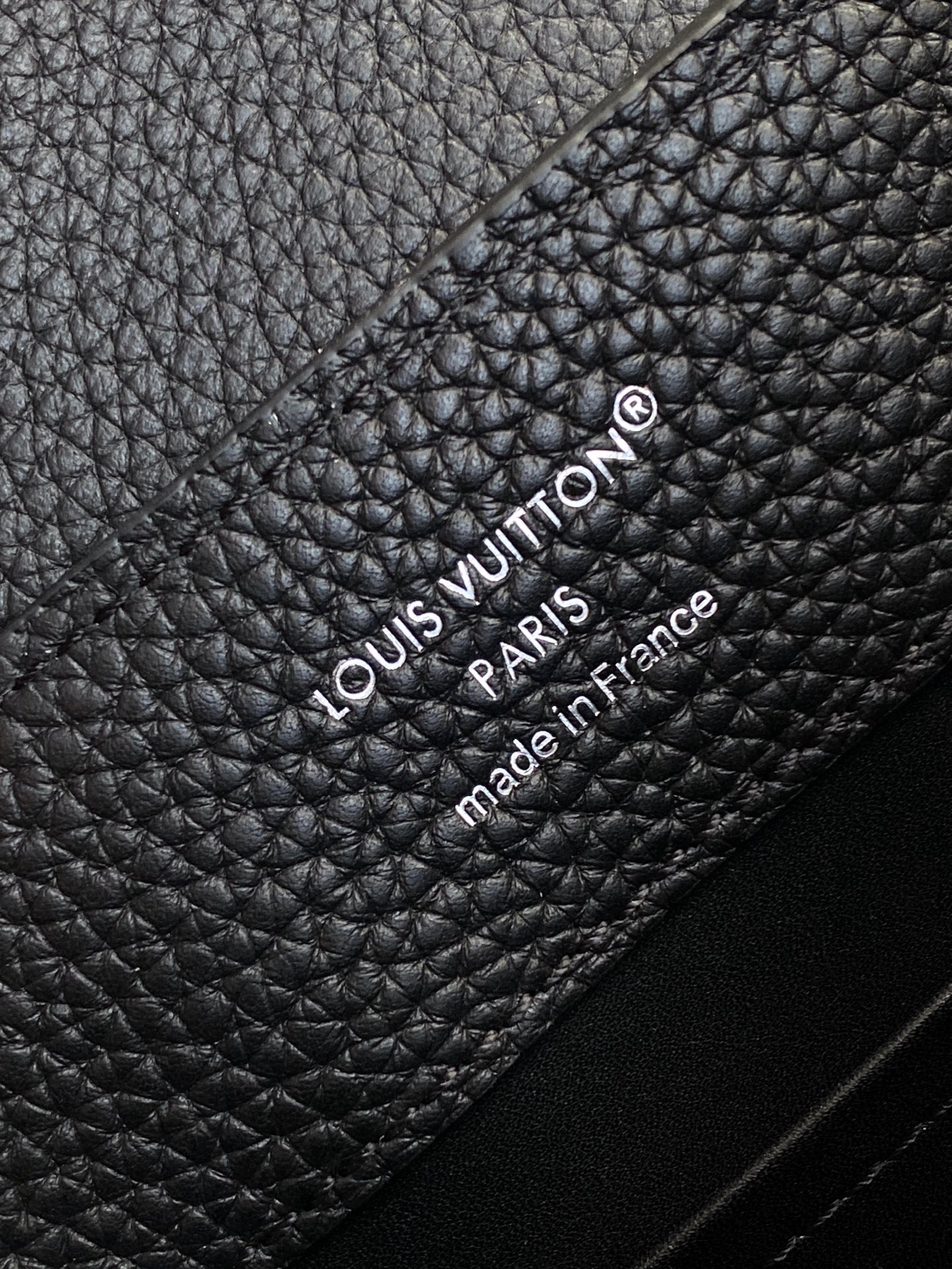 Louis Vuitton Basic Bag Cow Leather Black M-l-s