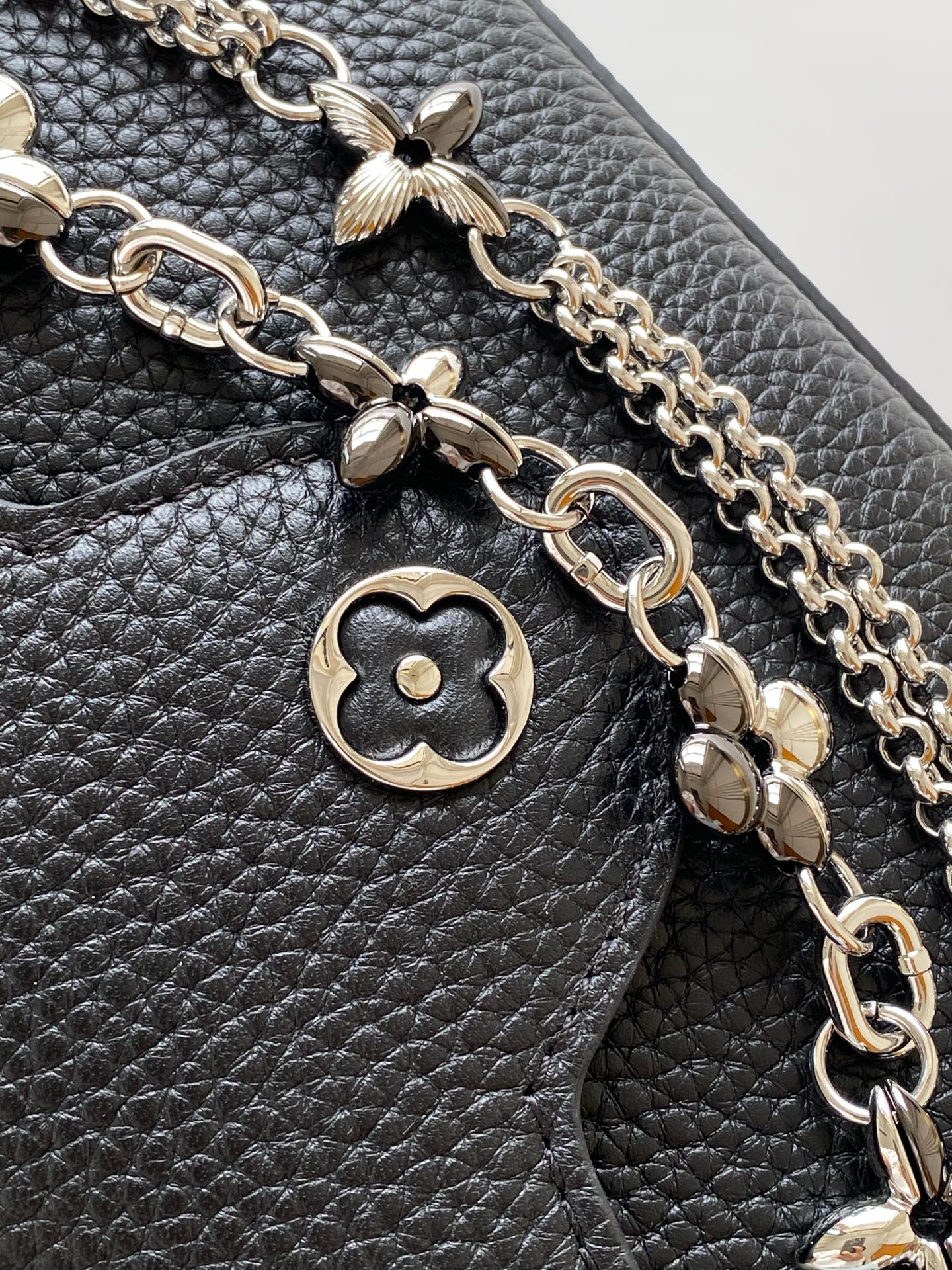 Louis Vuitton Basic Bag Cow Leather Black M-l-s
