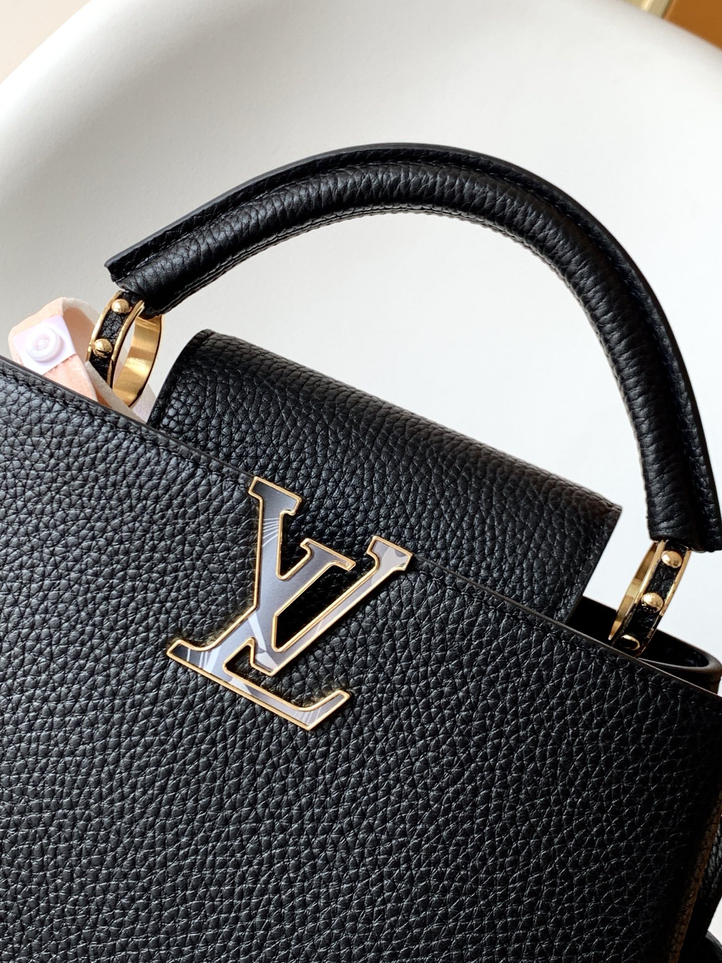 Louis Vuitton Basic Bag Cow Leather Black M-l-s
