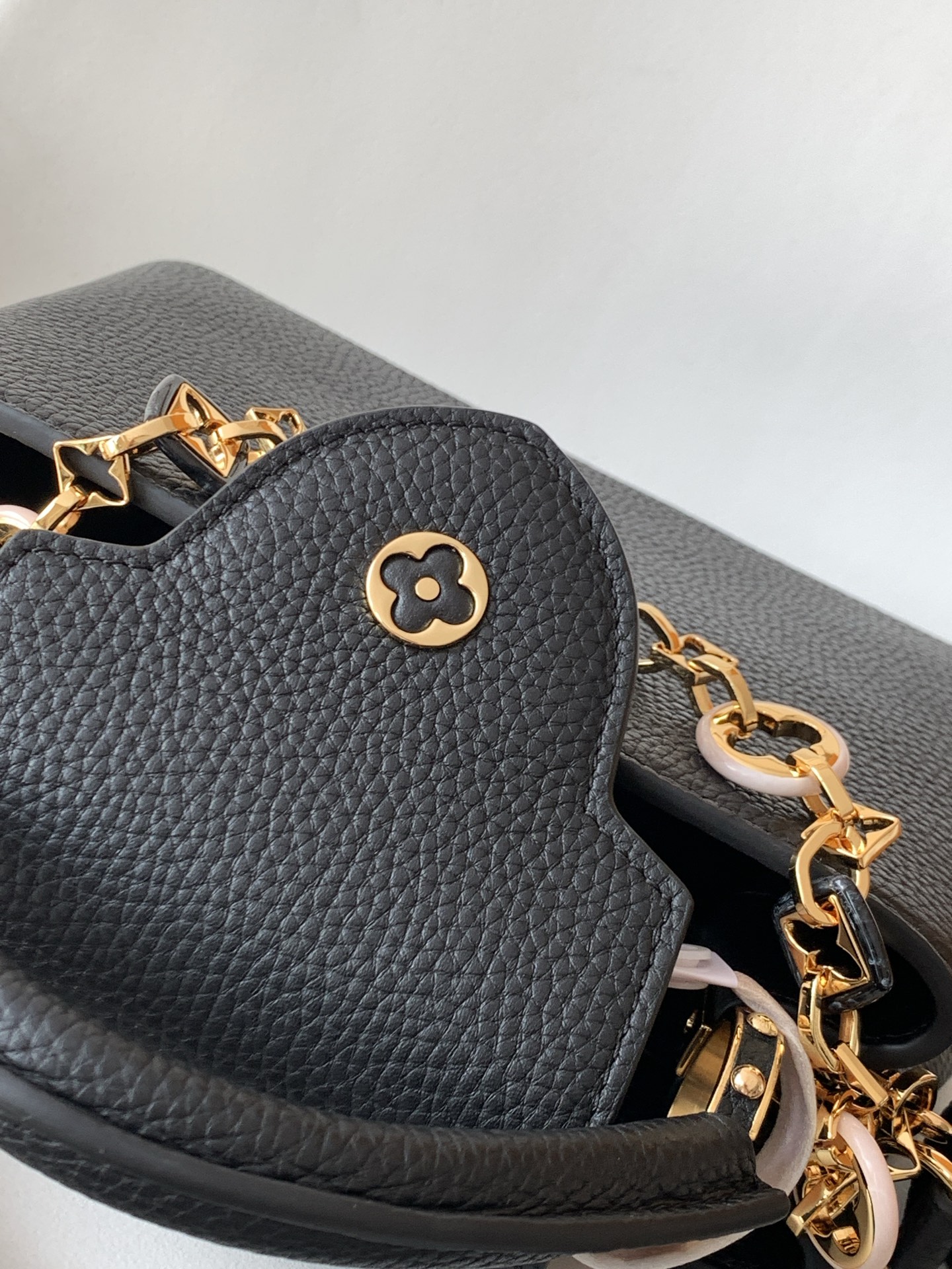 Louis Vuitton Basic Bag Cow Leather Black M-l-s