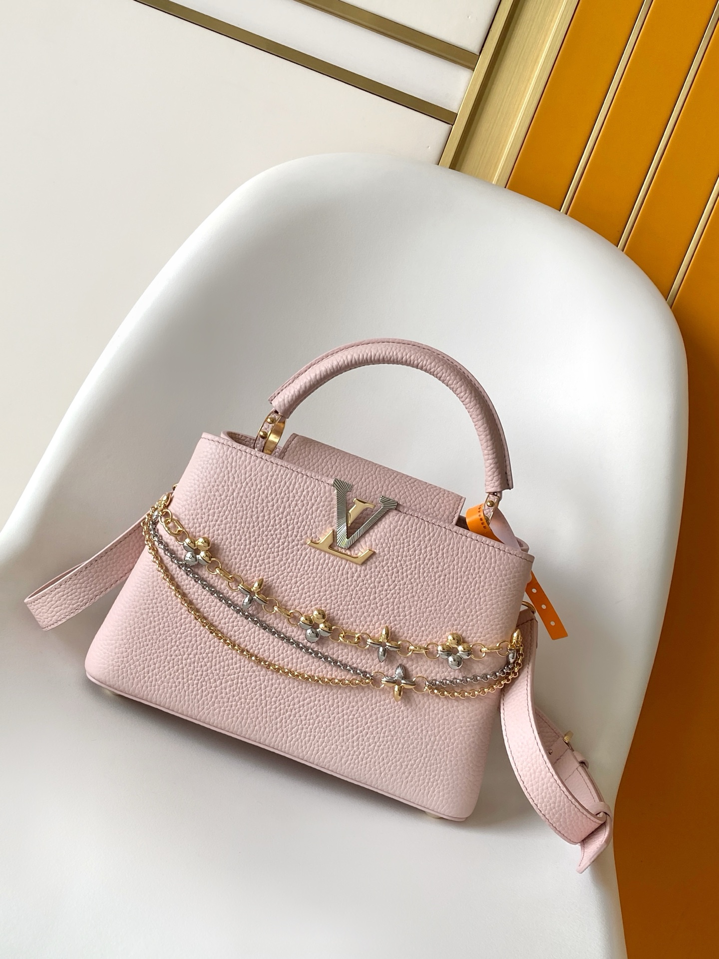 Louis Vuitton Basic Bag Cow Leather Black M-l-s