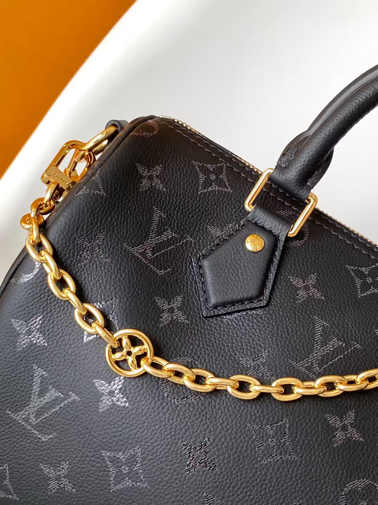 Louis Vuitton Basic Bag Cow Leather Black M-l-s