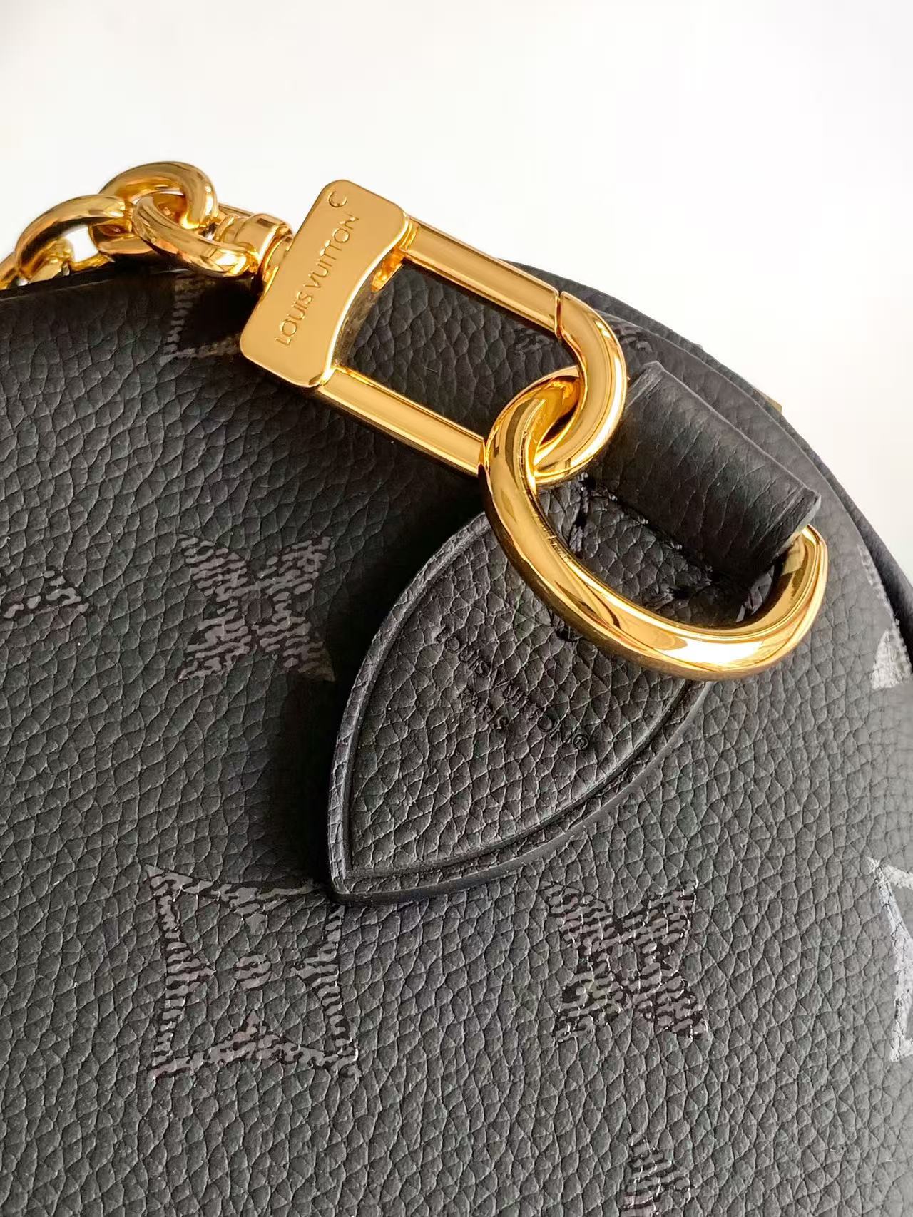Louis Vuitton Basic Bag Cow Leather Black M-l-s
