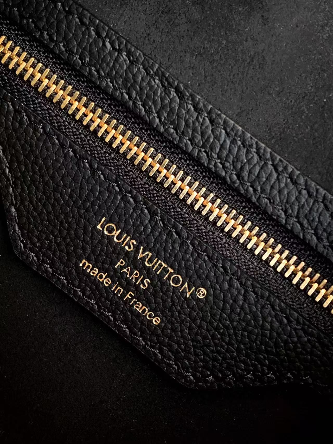 Louis Vuitton Basic Bag Cow Leather Black M-l-s