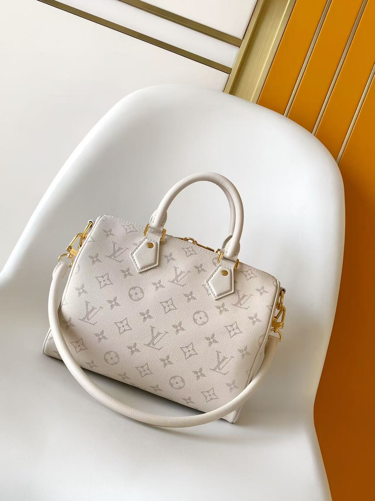 Louis Vuitton Basic Bag Cow Leather Black M-l-s