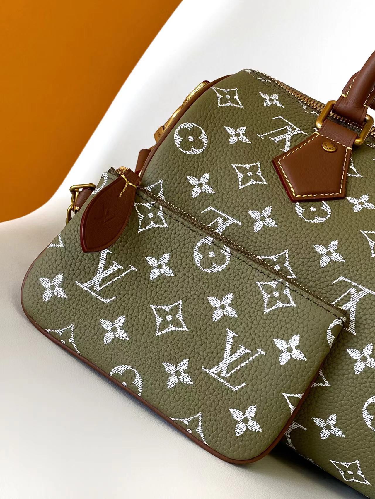 Louis Vuitton Basic Bag Cow Leather Gold 15cm-m-l-s