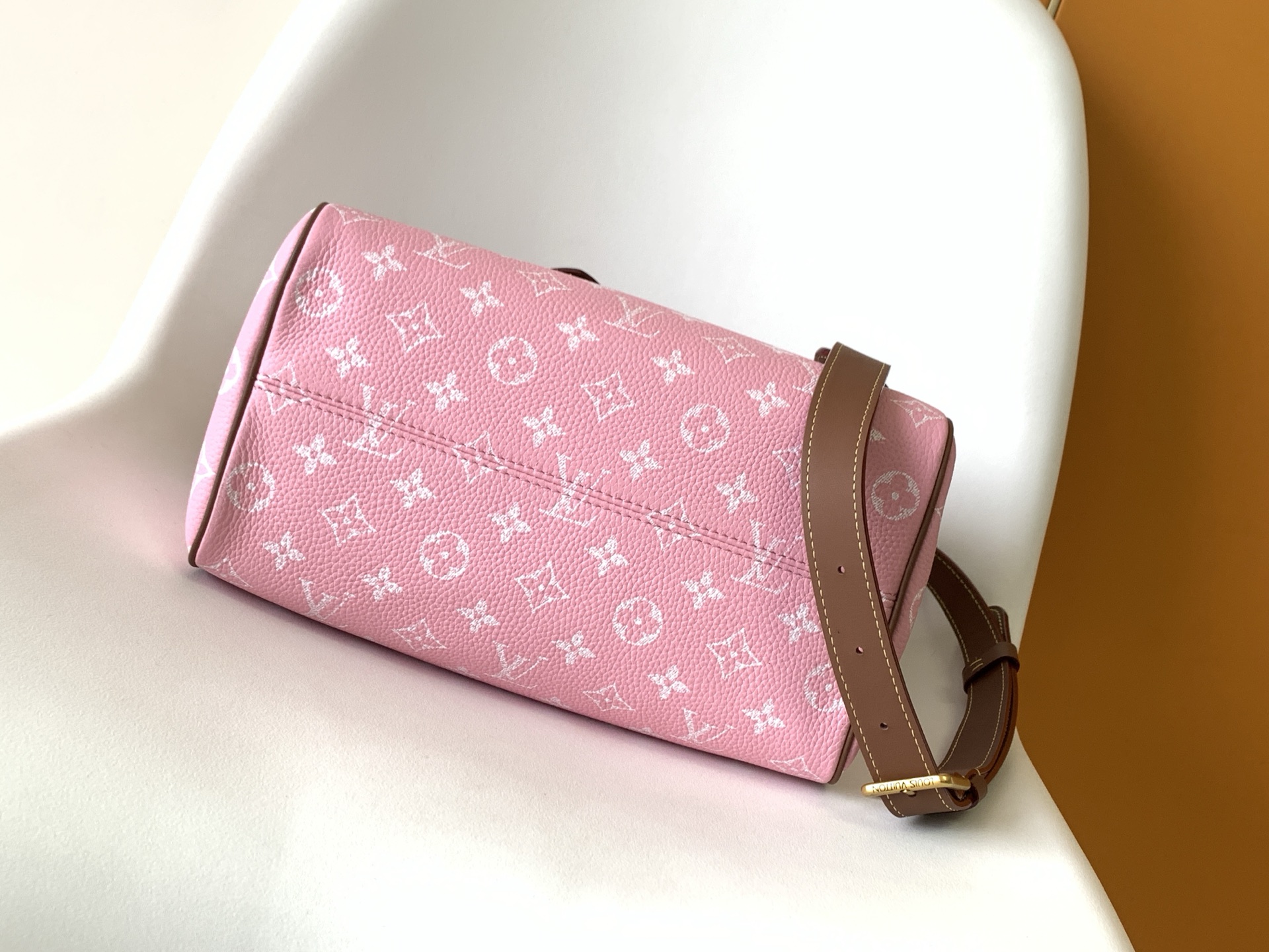 Louis Vuitton Basic Bag Cow Leather Gold 15cm-m-l-s