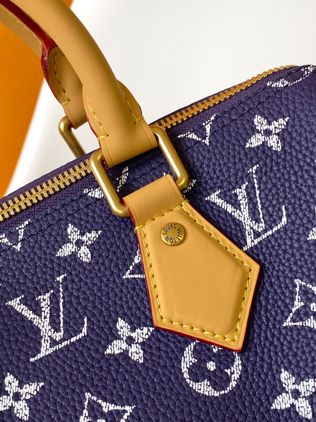 Louis Vuitton Basic Bag Cow Leather Blue 15cm-m-l-s
