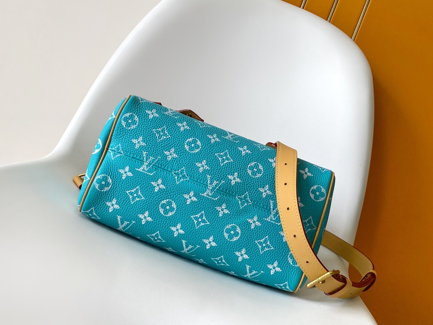 Louis Vuitton Basic Bag Cow Leather Blue 15cm-m-l-s