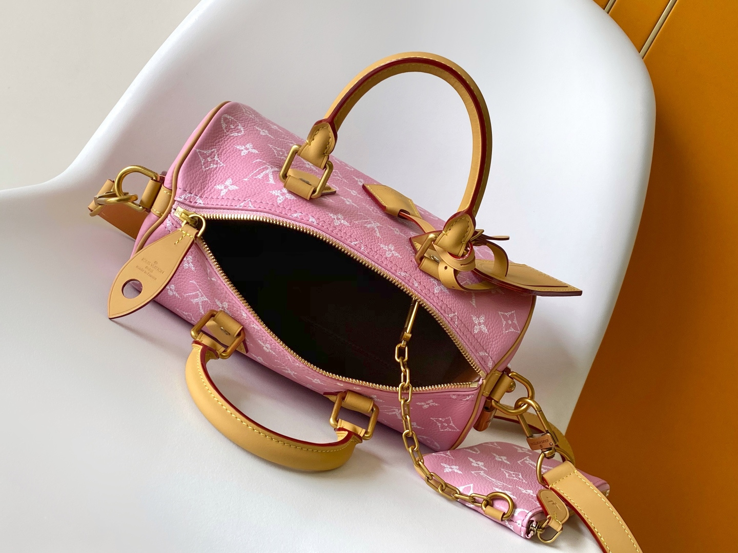 Louis Vuitton Basic Bag Cow Leather Blue 15cm-m-l-s