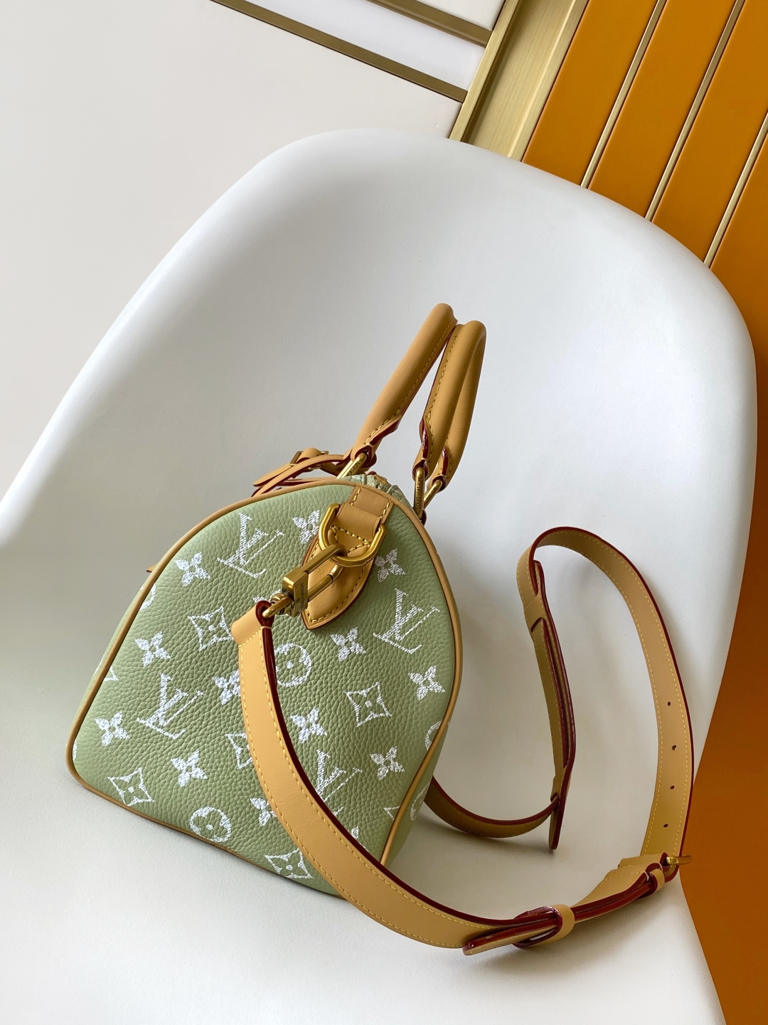 Louis Vuitton Basic Bag Cow Leather Blue 15cm-m-l-s