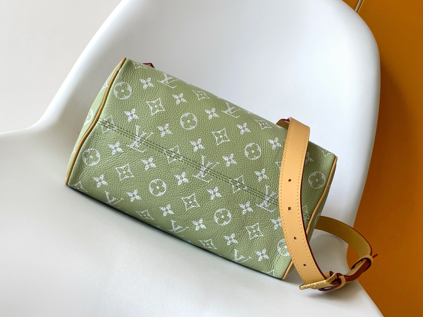 Louis Vuitton Basic Bag Cow Leather Blue 15cm-m-l-s