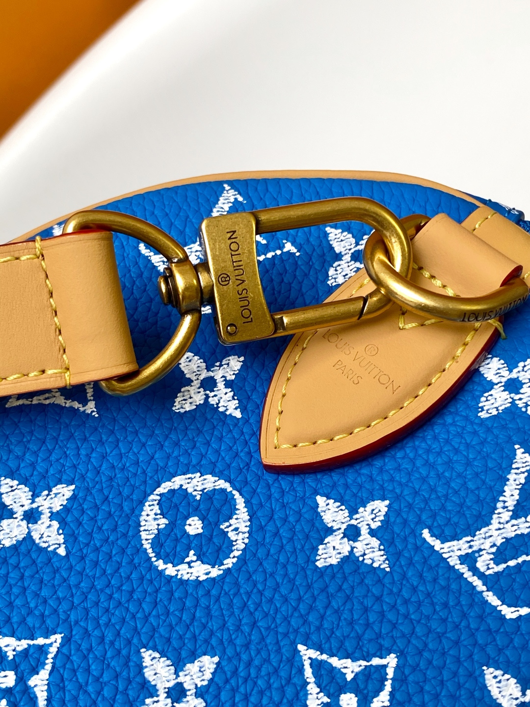 Louis Vuitton Basic Bag Cow Leather Blue 15cm-m-l-s