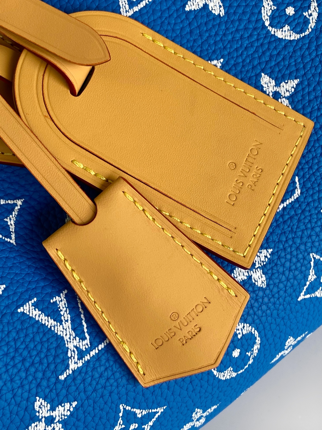 Louis Vuitton Basic Bag Cow Leather Blue 15cm-m-l-s