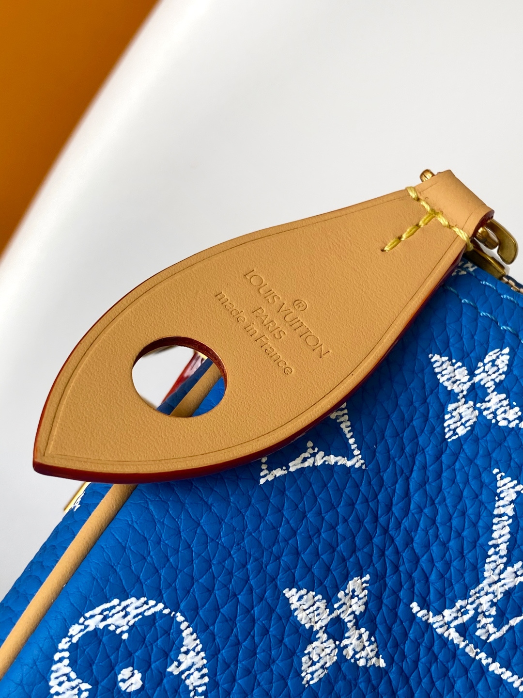 Louis Vuitton Basic Bag Cow Leather Blue 15cm-m-l-s