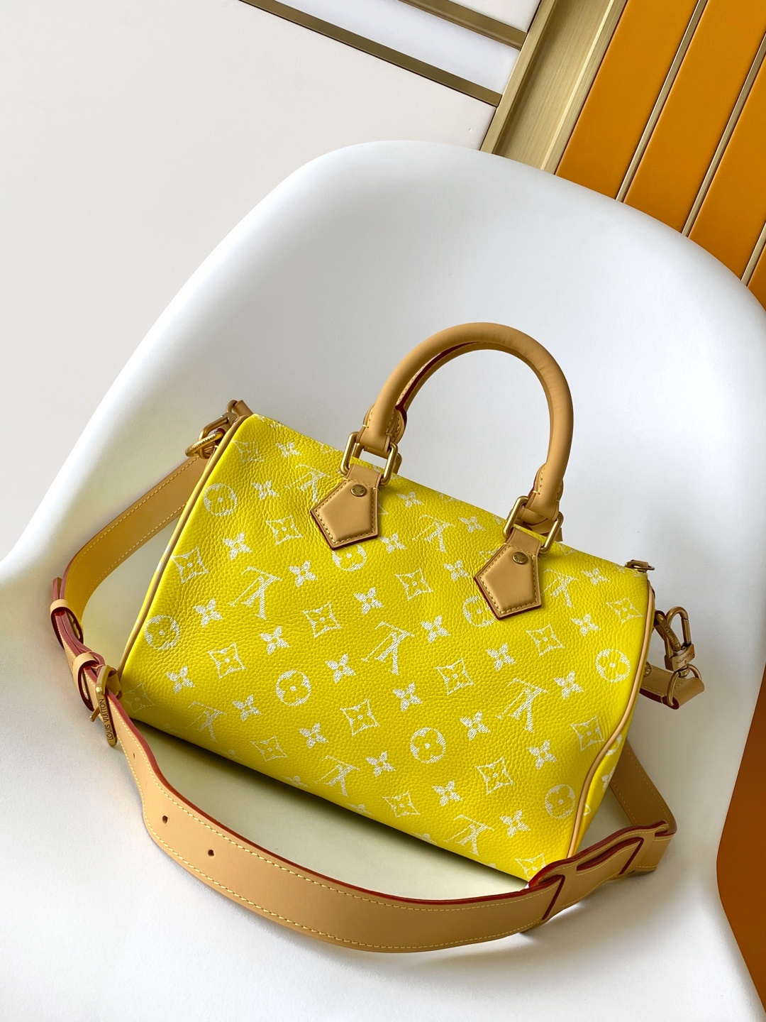 Louis Vuitton Basic Bag Cow Leather Blue 15cm-m-l-s