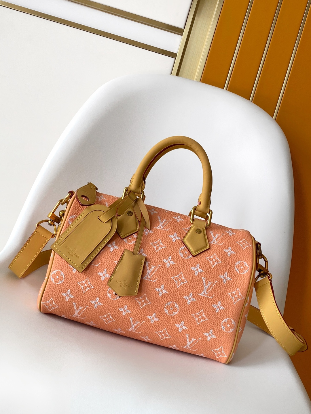 Louis Vuitton Basic Bag Cow Leather Blue 15cm-m-l-s