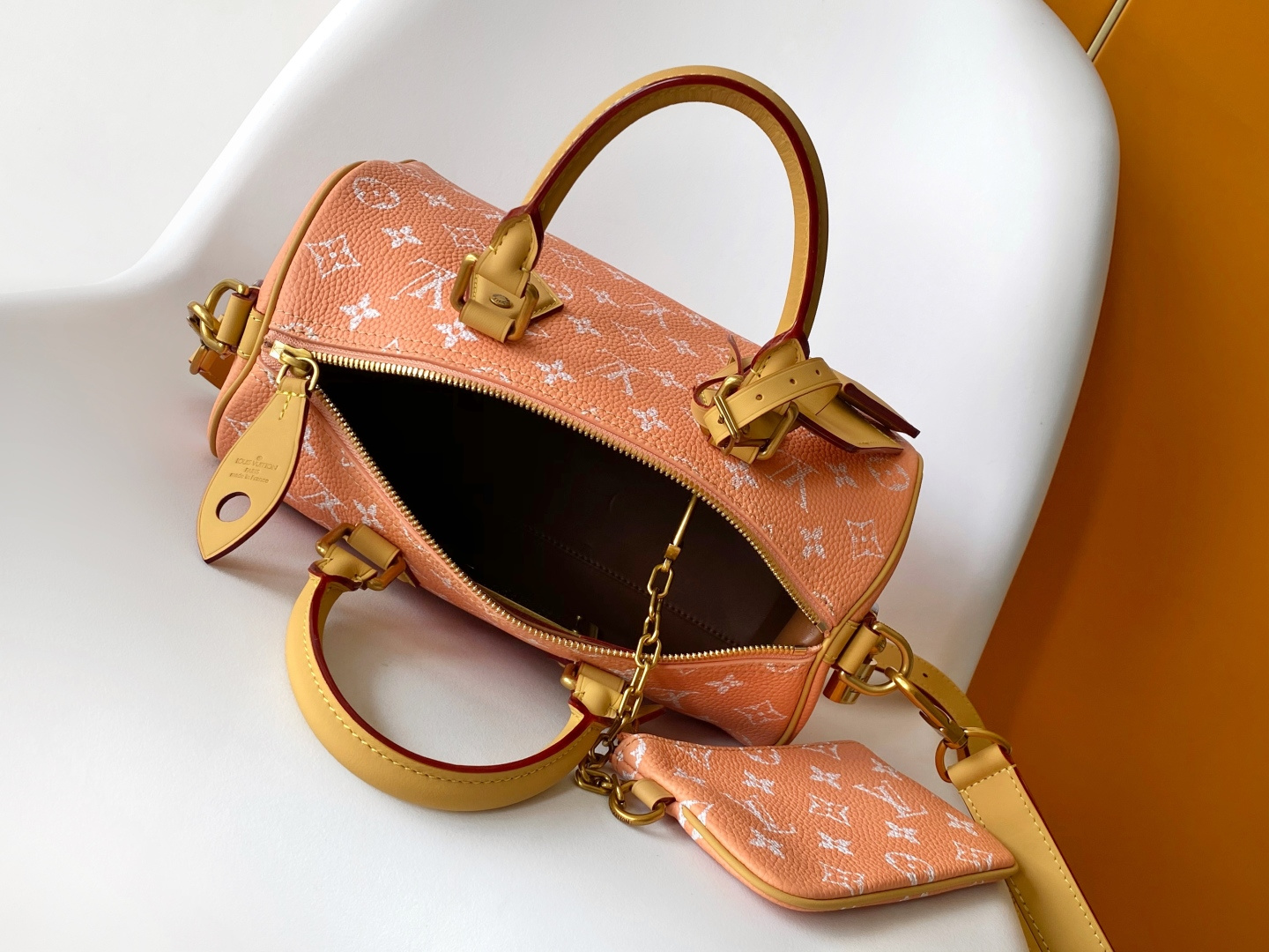 Louis Vuitton Basic Bag Cow Leather Blue 15cm-m-l-s