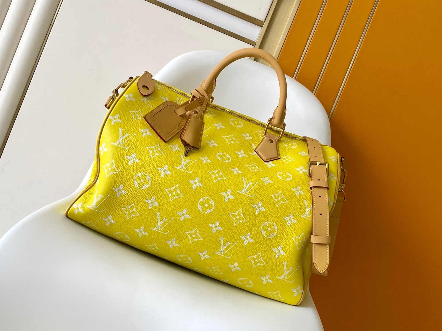 Louis Vuitton Basic Bag Cow Leather Red M-l-s