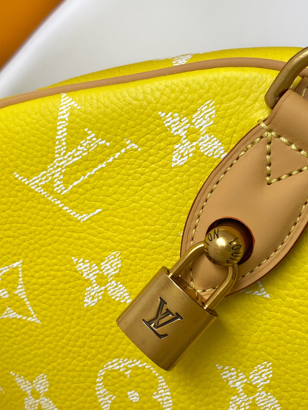 Louis Vuitton Basic Bag Cow Leather Red M-l-s