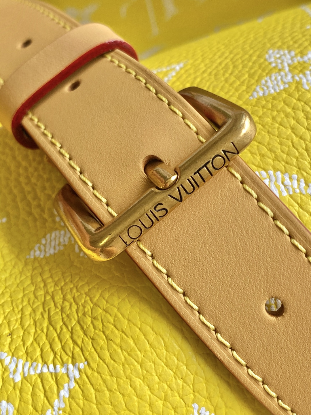 Louis Vuitton Basic Bag Cow Leather Red M-l-s