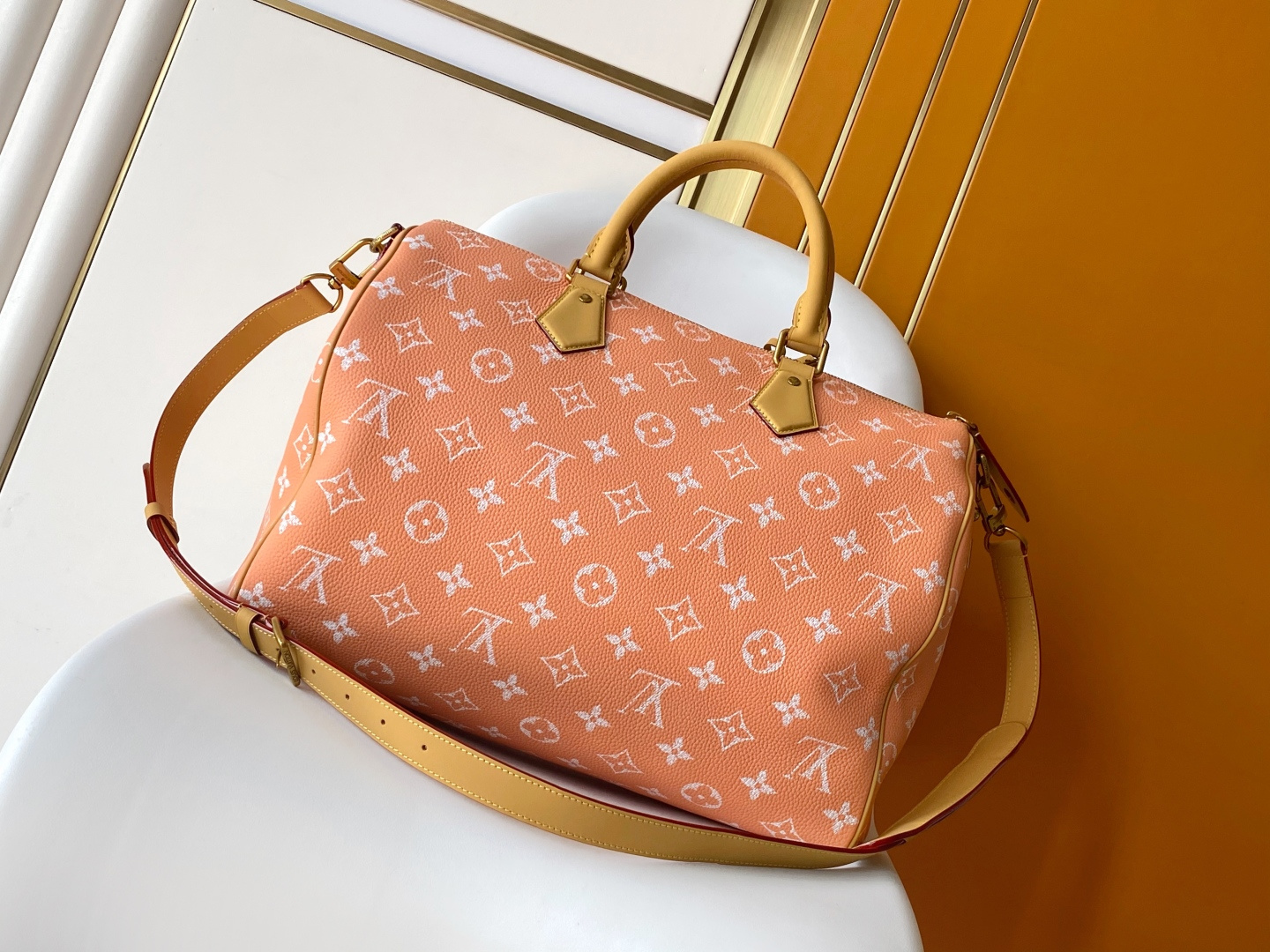 Louis Vuitton Basic Bag Cow Leather Red M-l-s