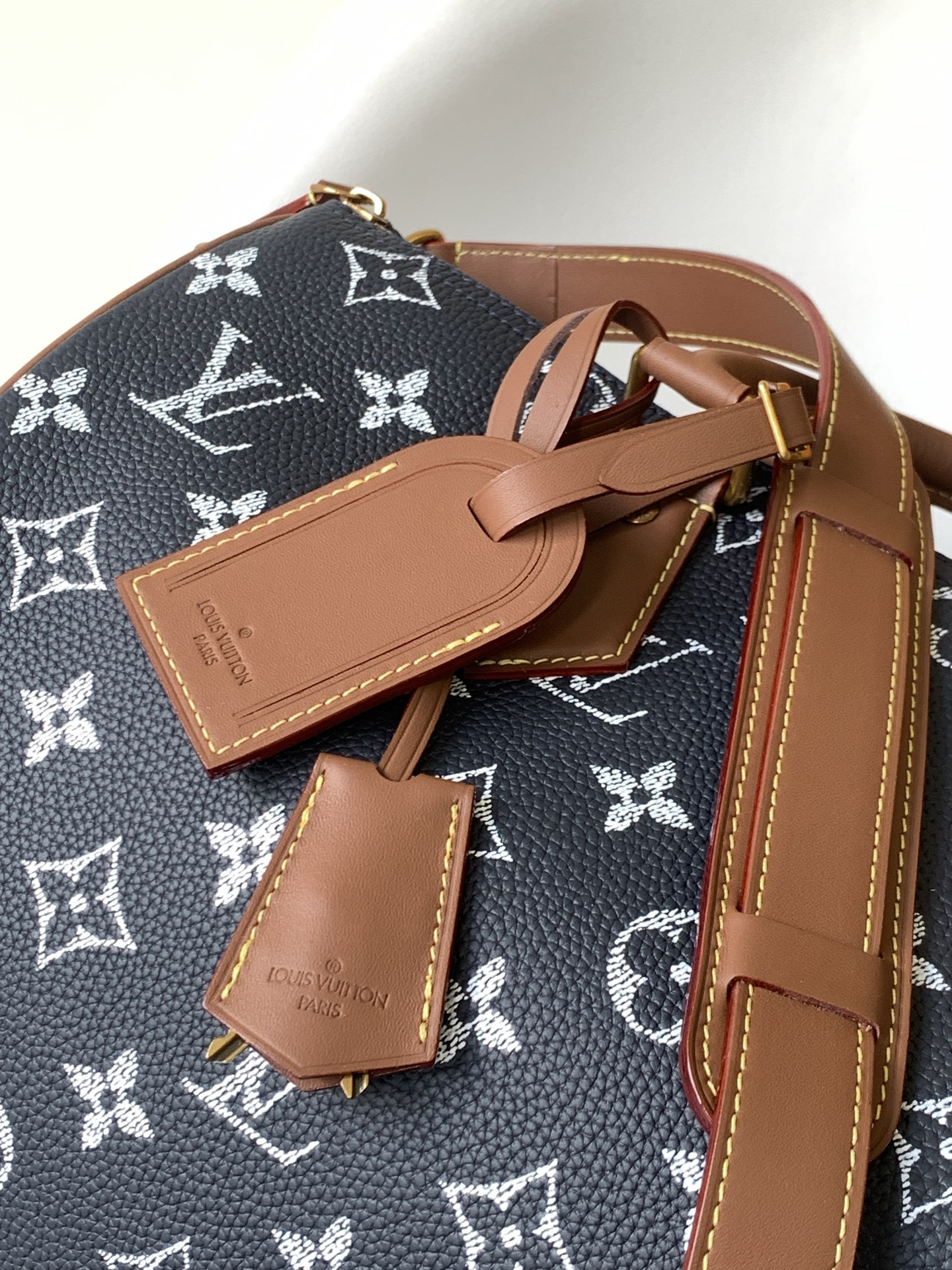 Louis Vuitton Basic Bag Cow Leather Black M-l-s