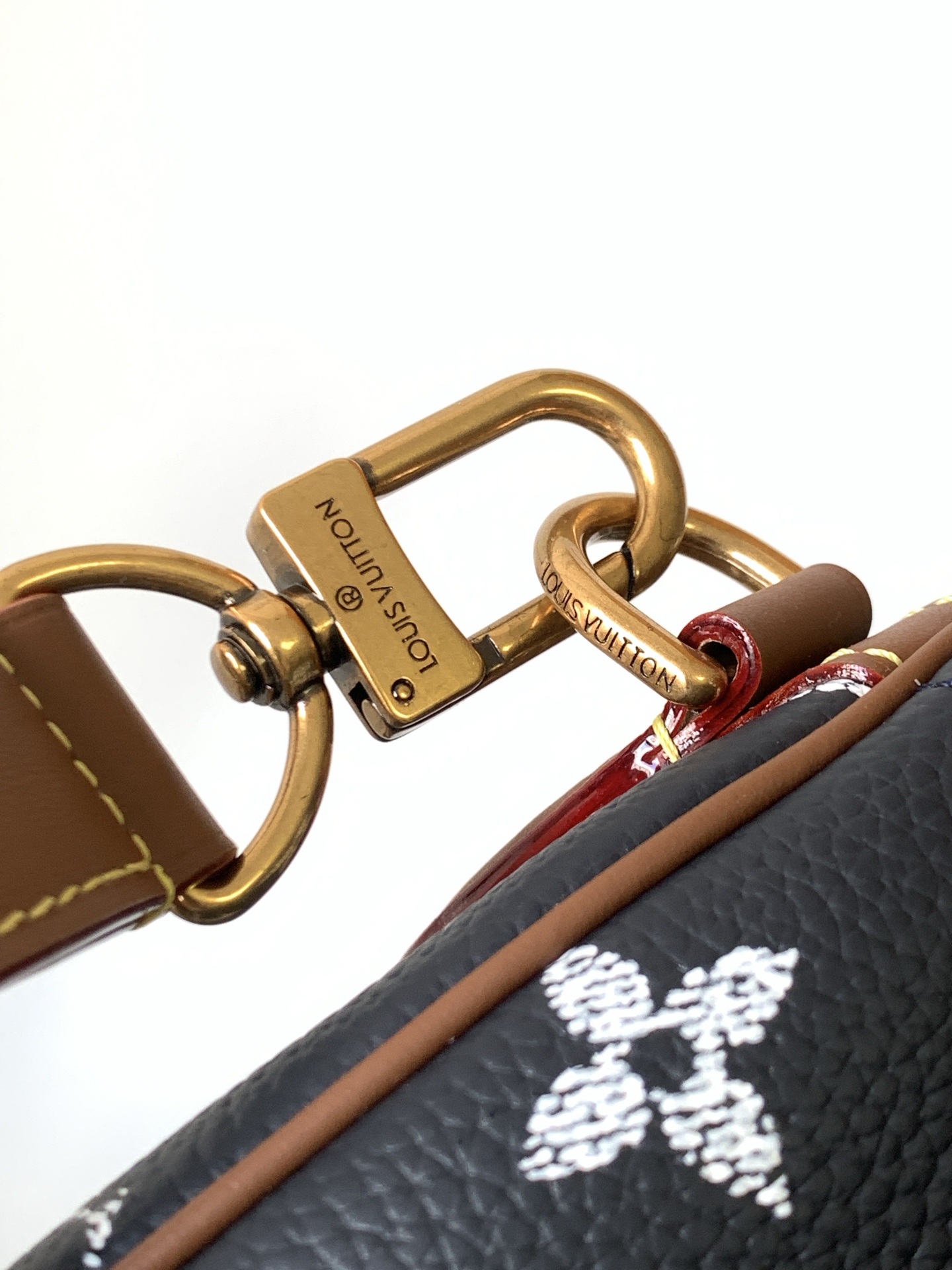 Louis Vuitton Basic Bag Cow Leather Black M-l-s