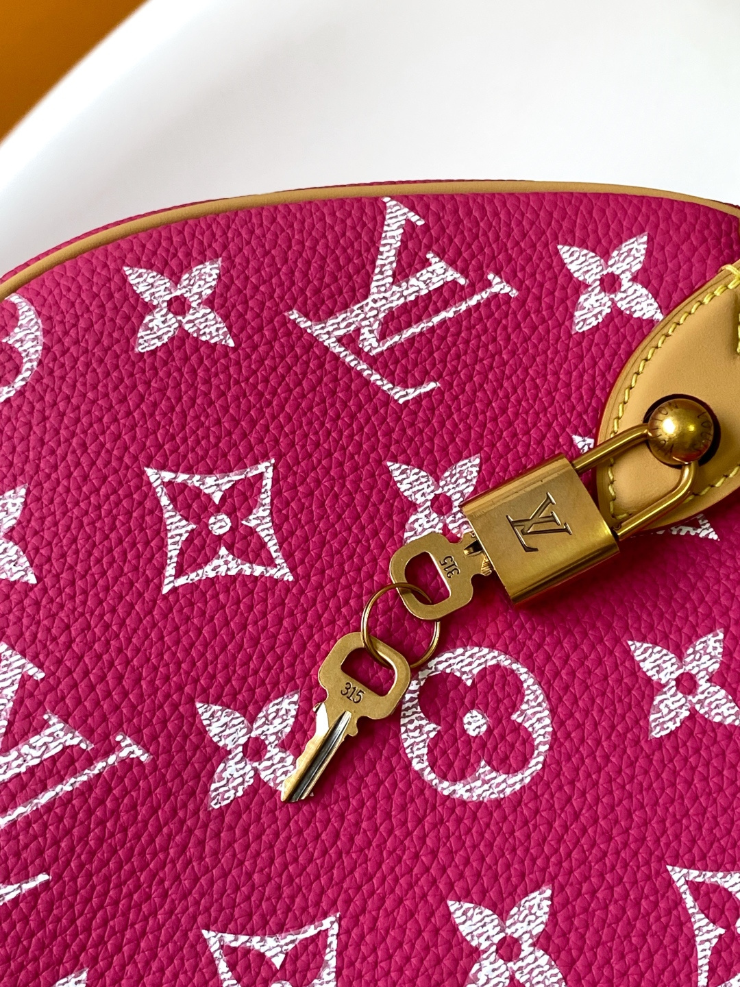 Louis Vuitton Basic Bag Cow Leather Red M-l-s