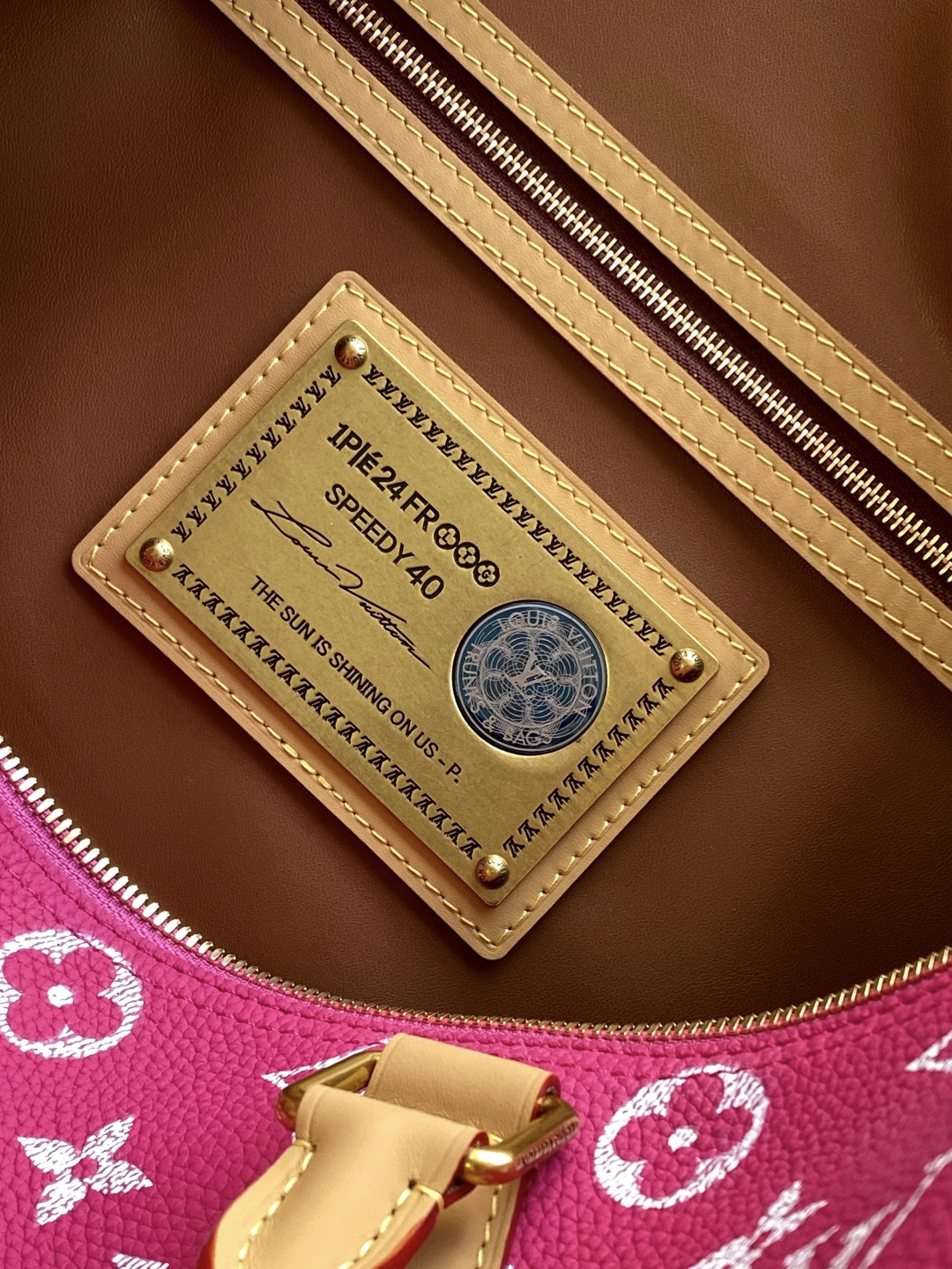 Louis Vuitton Basic Bag Cow Leather Red M-l-s