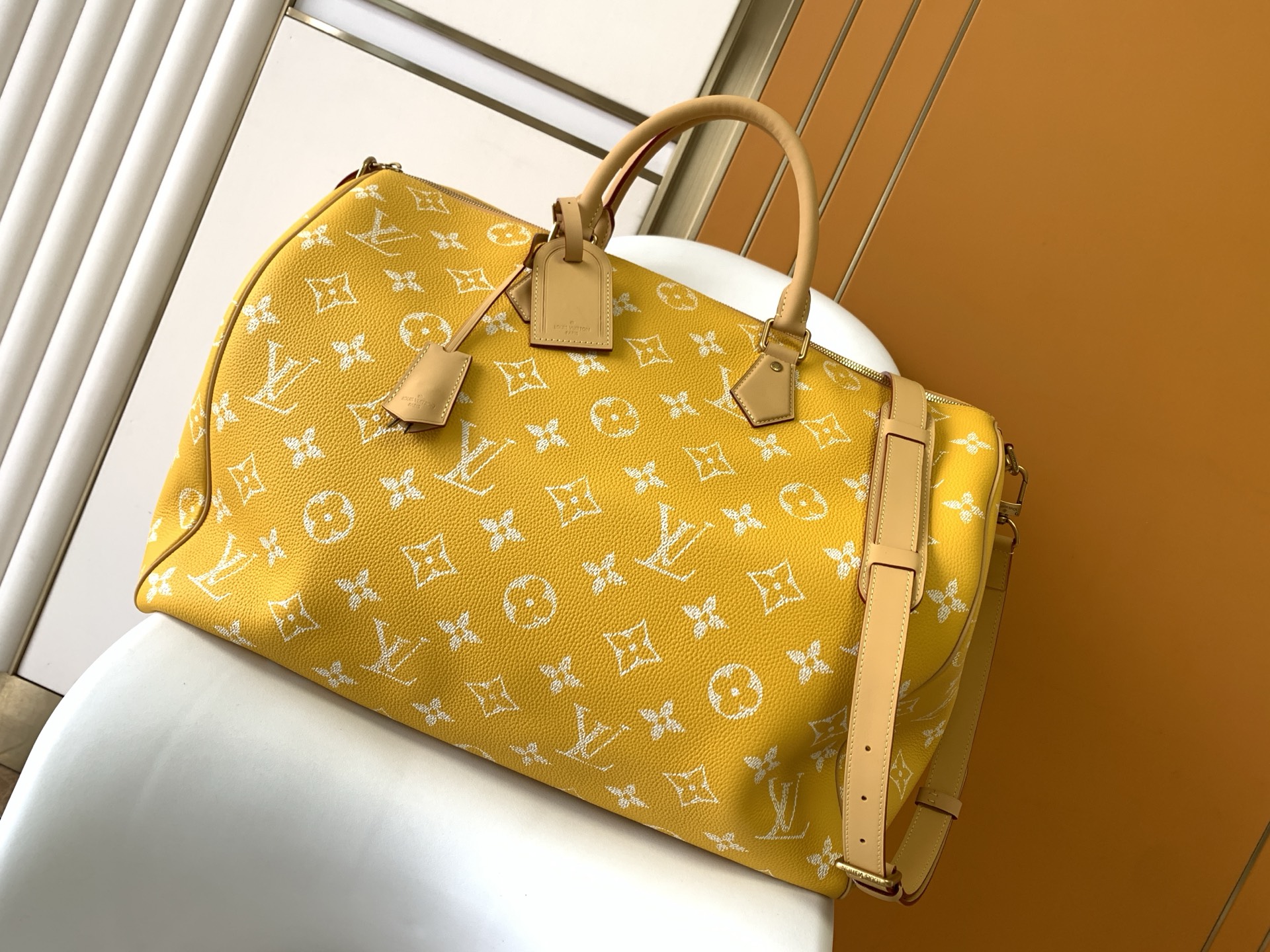 Louis Vuitton Basic Bag Cow Leather Red M-l-s