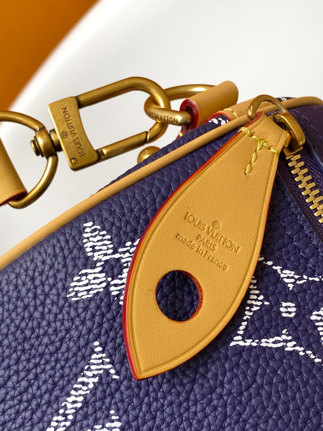 Louis Vuitton Basic Bag Cow Leather Red M-l-s