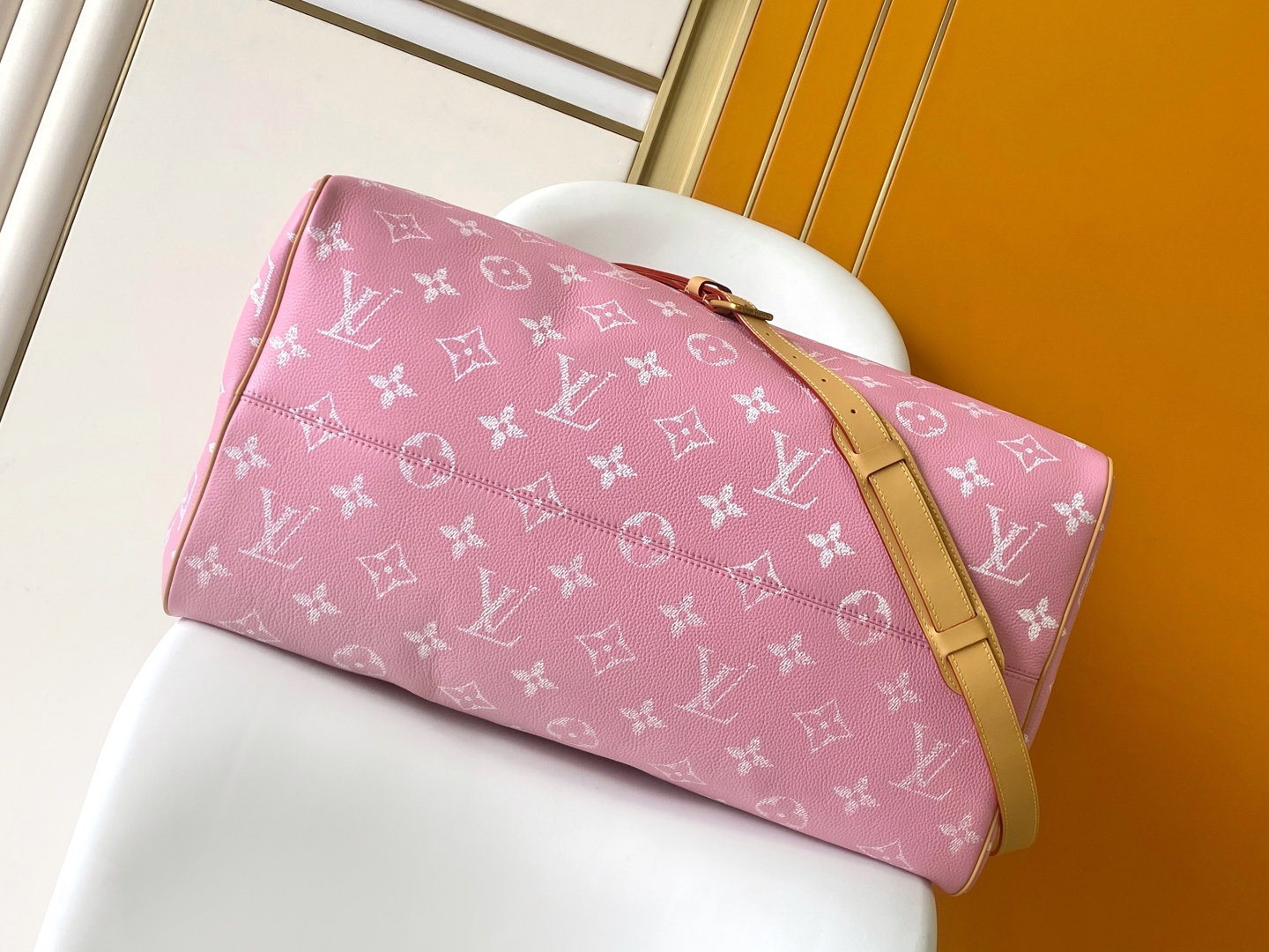 Louis Vuitton Basic Bag Cow Leather Red M-l-s