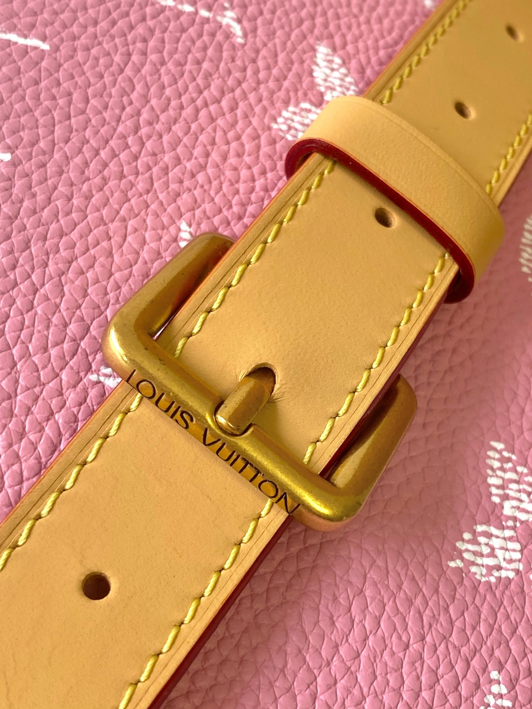 Louis Vuitton Basic Bag Cow Leather Red M-l-s