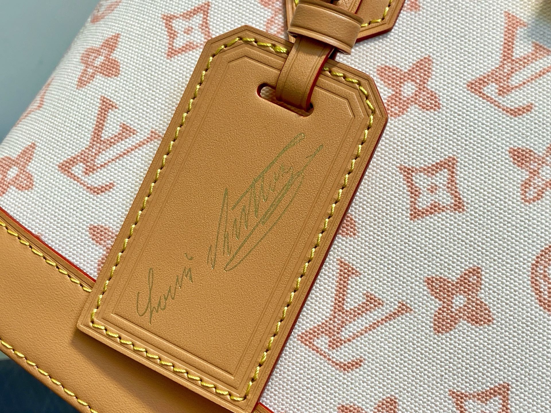 Louis Vuitton Basic Bag Cow Leather Blue M-l-s