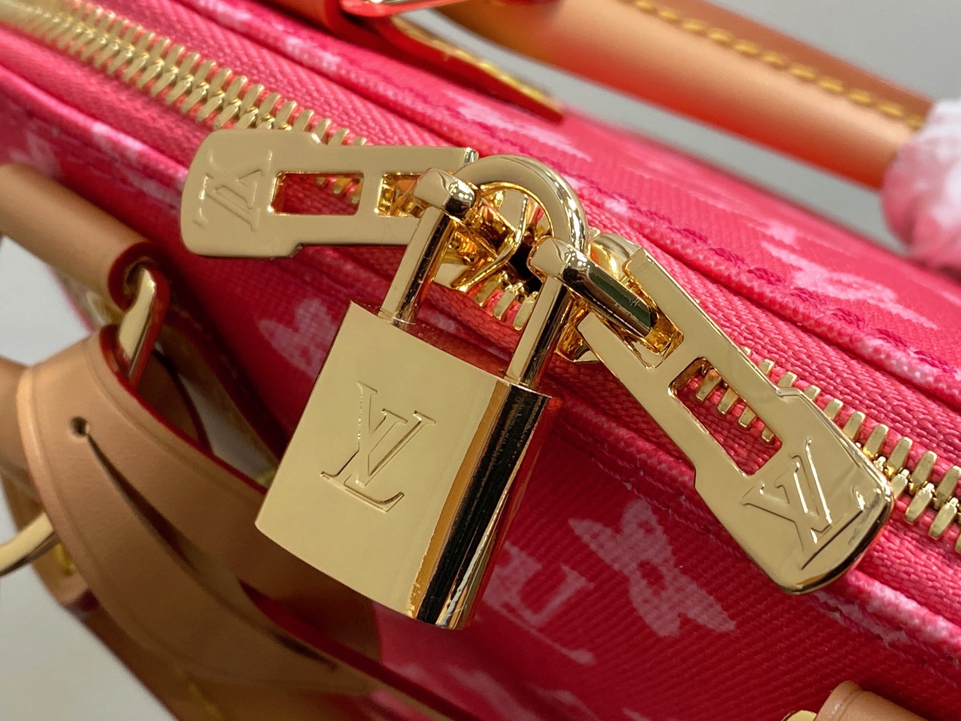 Louis Vuitton Basic Bag Cow Leather Blue M-l-s