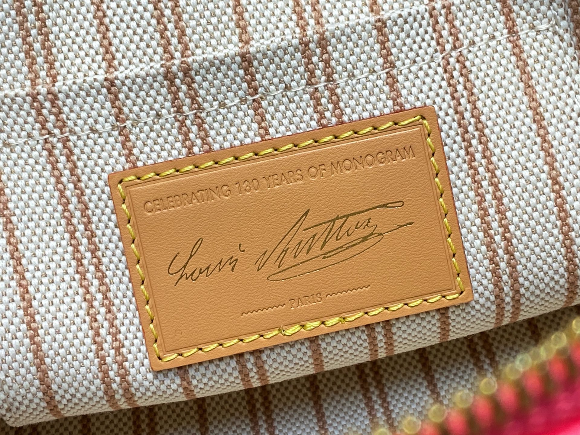 Louis Vuitton Basic Bag Cow Leather Blue M-l-s