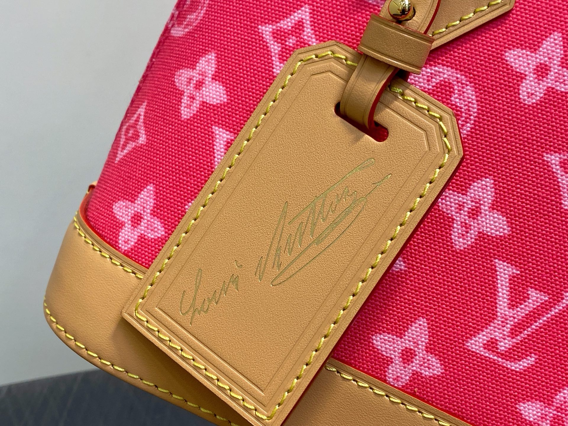 Louis Vuitton Basic Bag Cow Leather Blue M-l-s