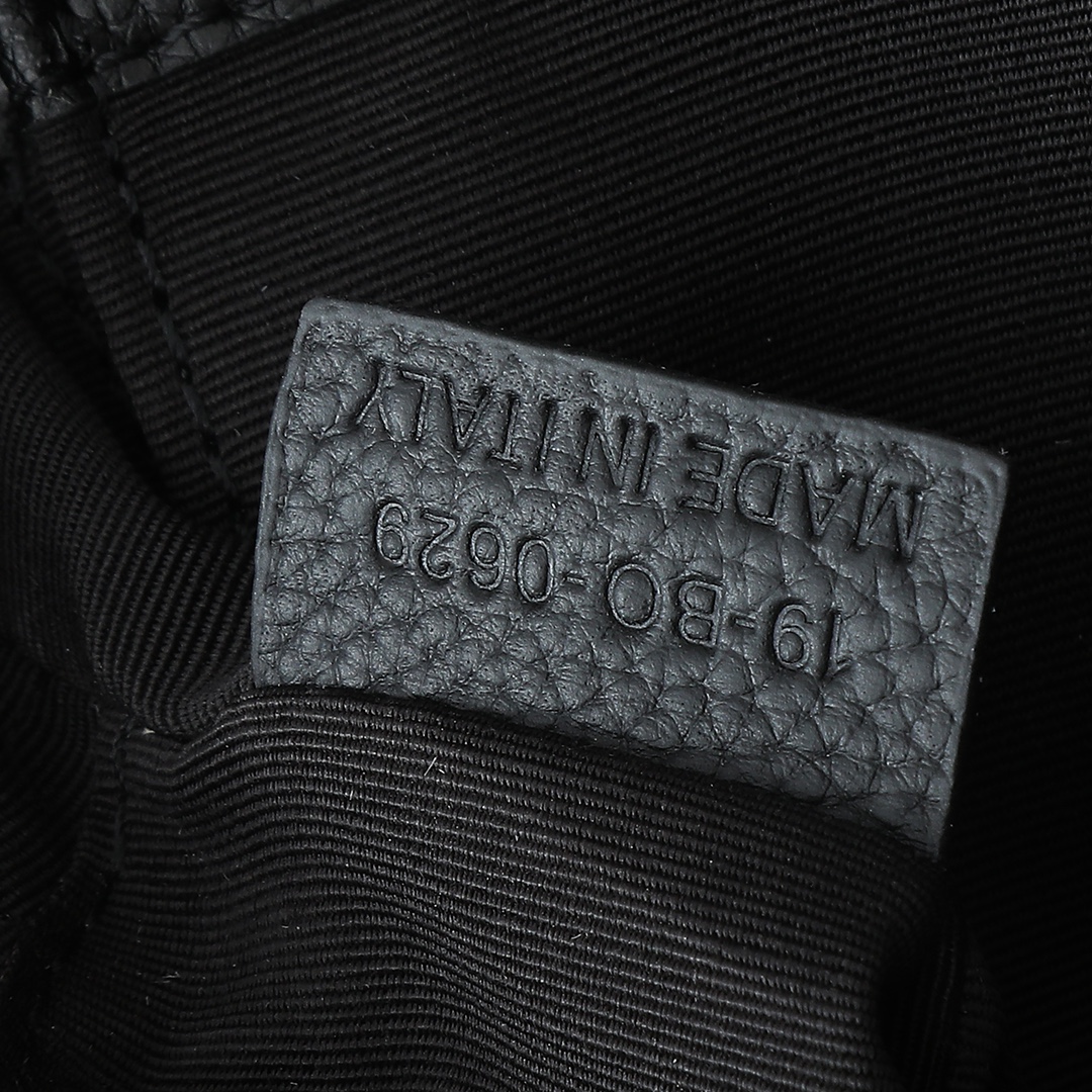 Dior Briefcase Cow Leather Black Foldable L-s