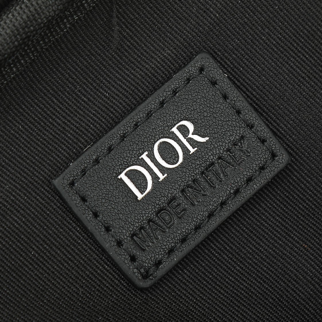 Dior Briefcase Cow Leather Black Foldable M-s