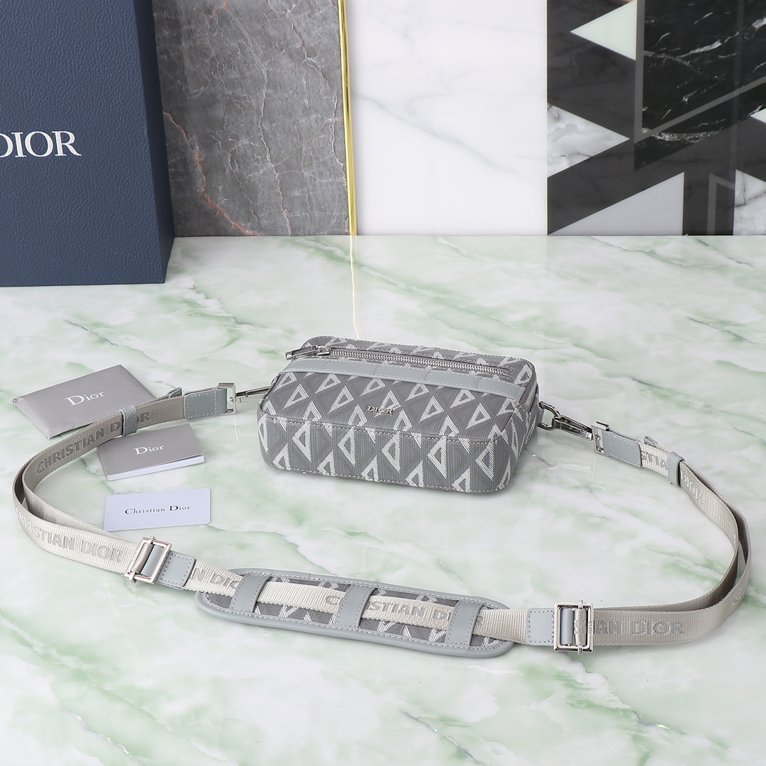 Dior Basic Bag Cow Leather Gray L-s