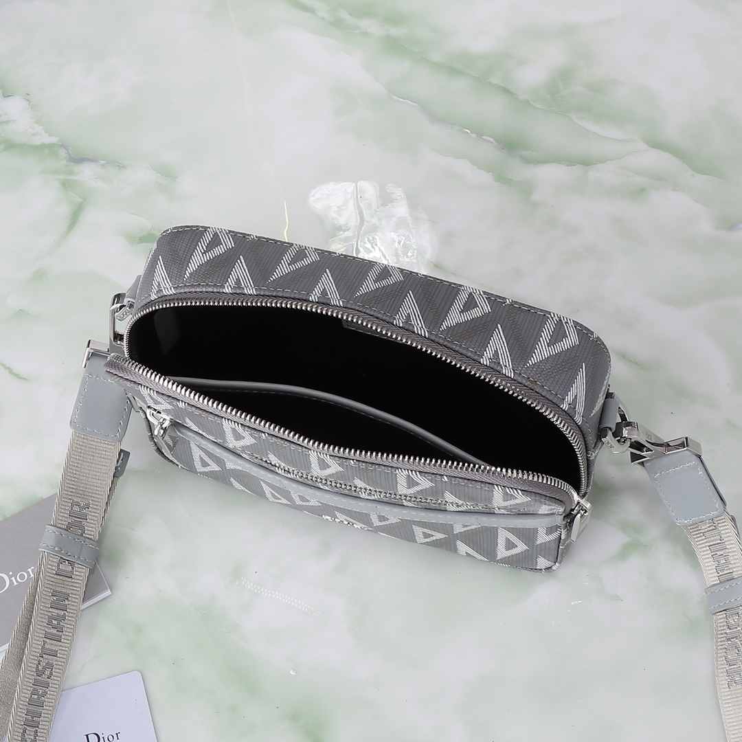 Dior Basic Bag Cow Leather Gray L-s