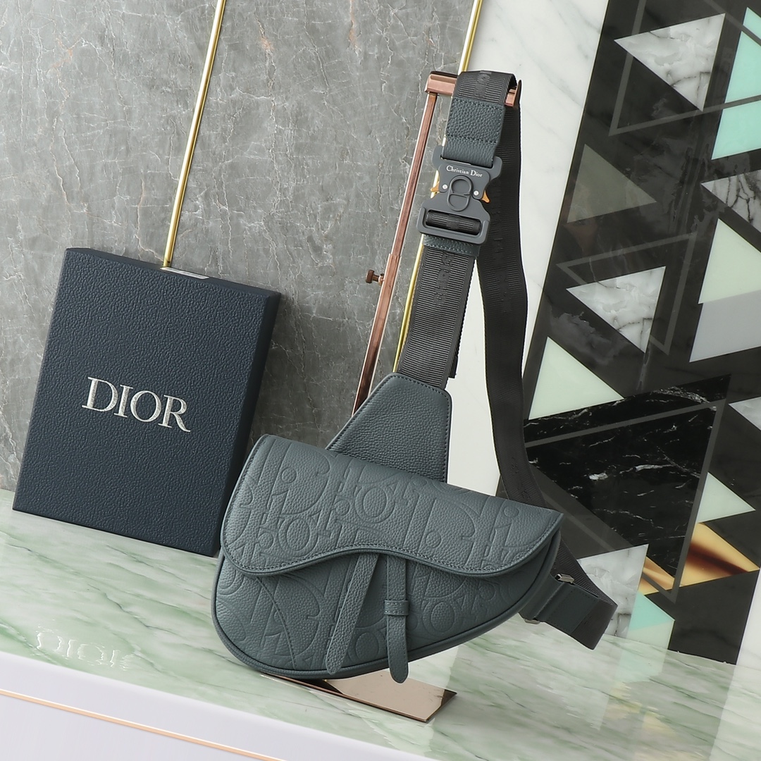 Dior Basic Bag Cow Leather Gray 093l-l-s